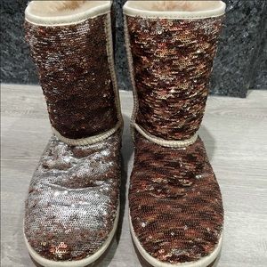Reversible sequin UGG boots